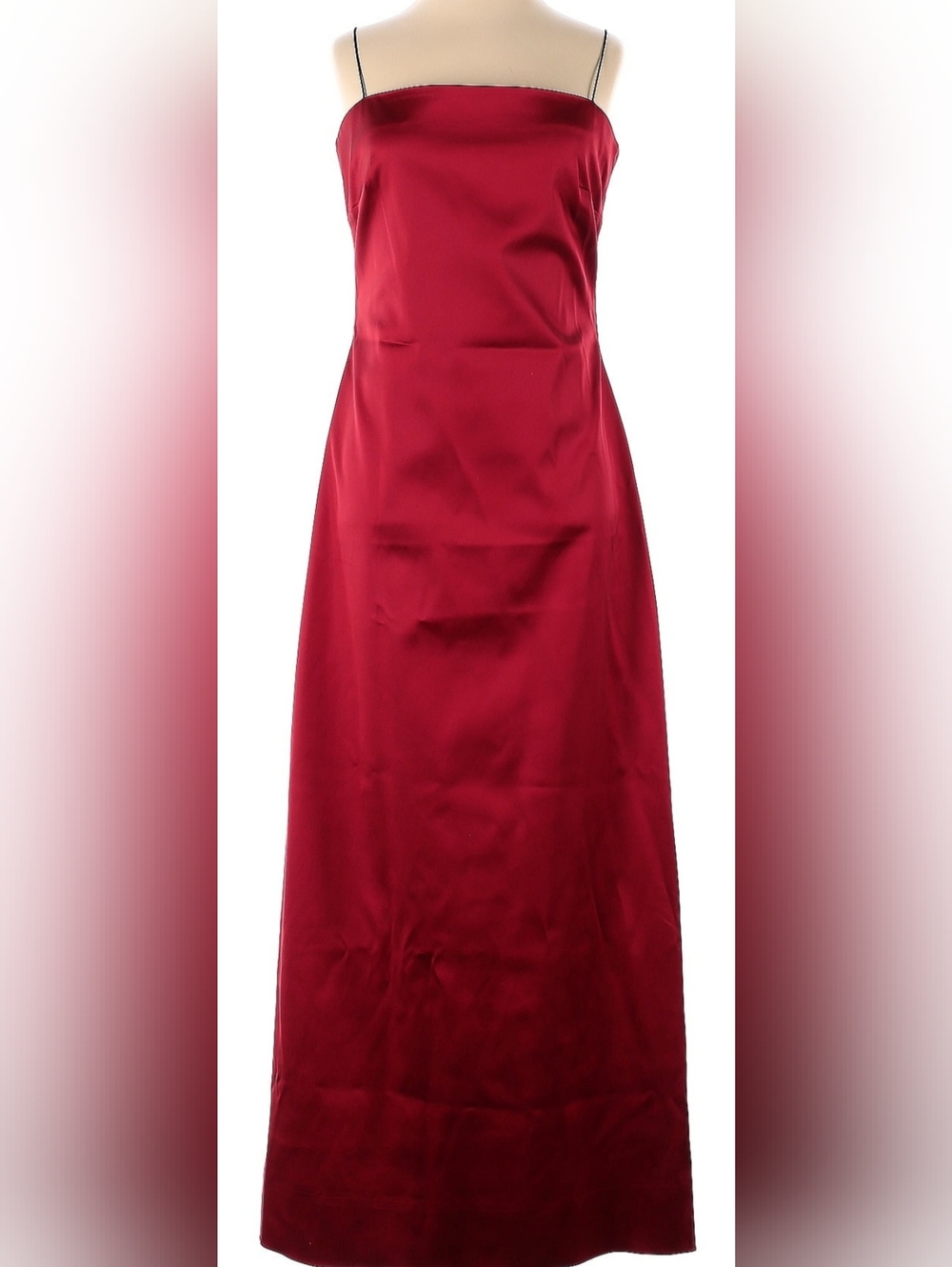 Tahari Long Red Dress